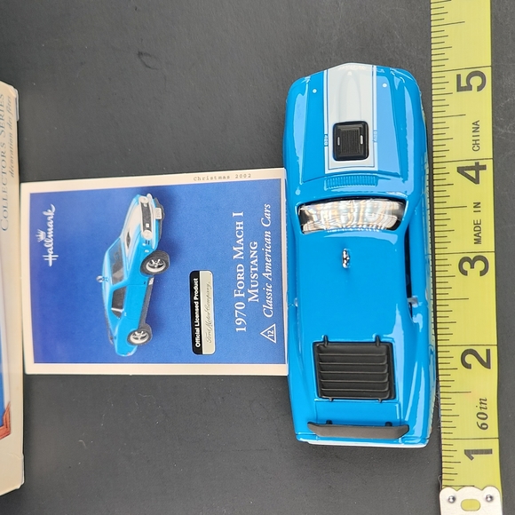 1970 Ford Mach 1 Mustang Die Cast Ornament VTG 2002 Ford - Picture 14 of 17